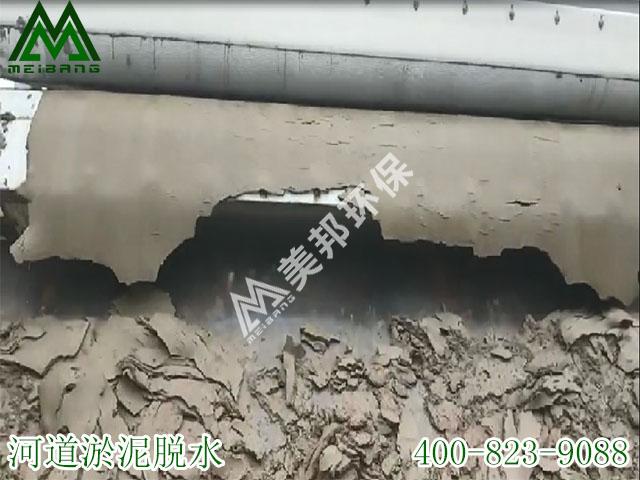 广东河道淤泥脱水现场案例